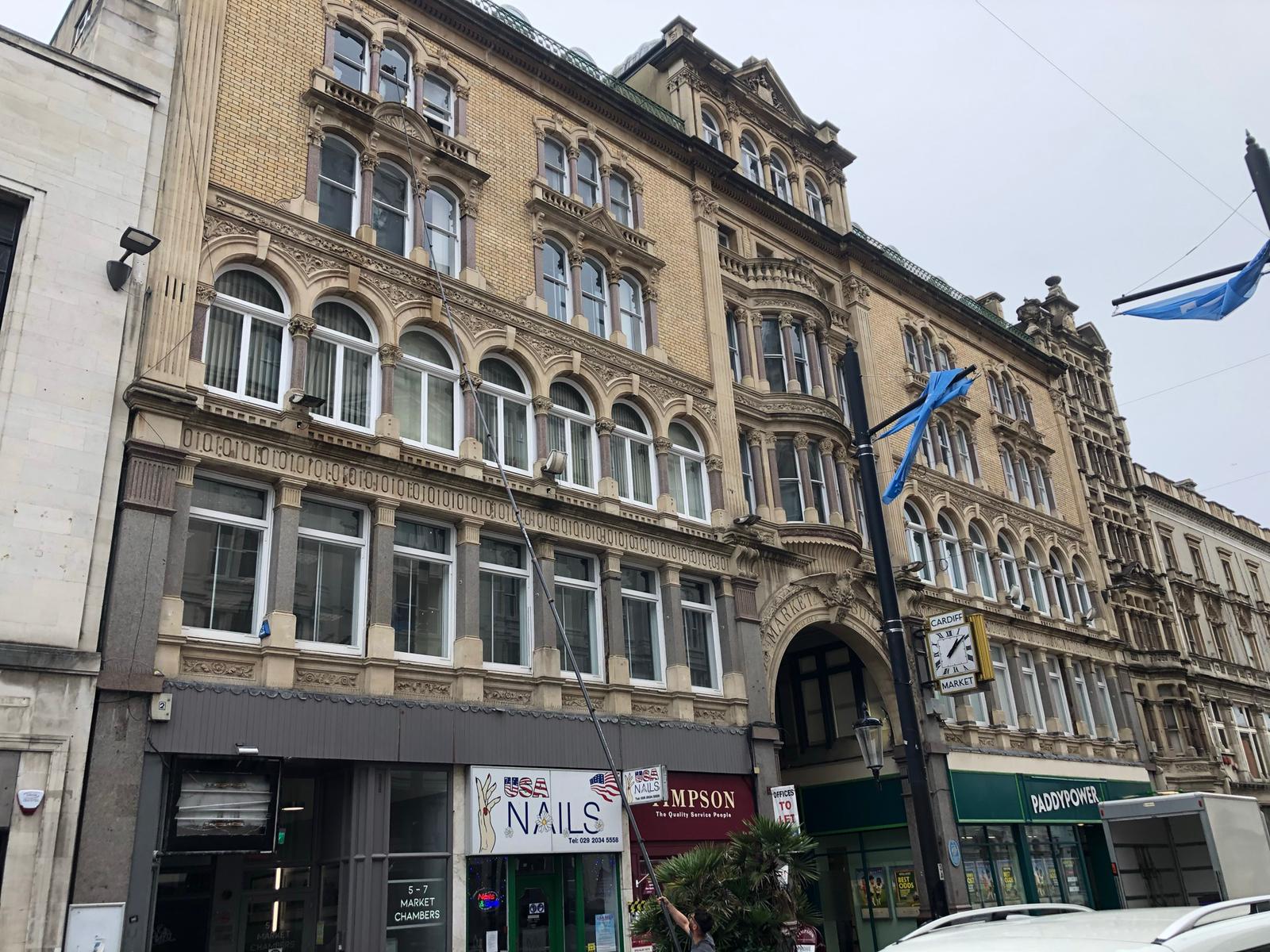 Case Study: High Reach Window Cleaning, Central Cardiff