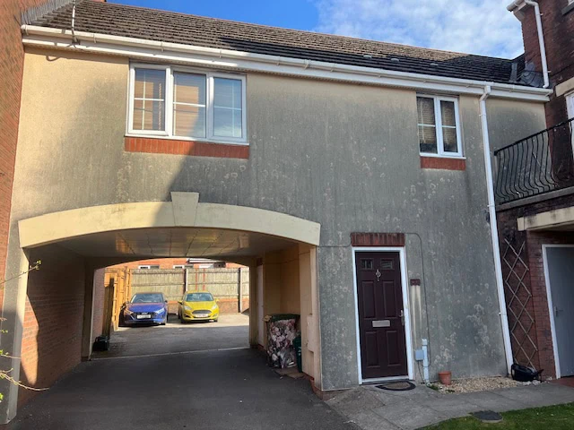 Soft Washing in Caerphilly - before/after