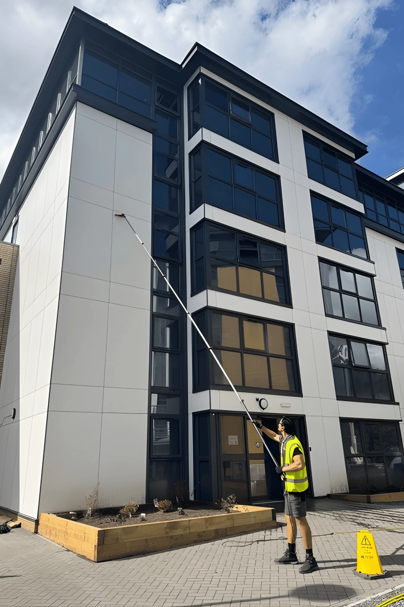 cladding cleaning in Cardiff and South Wales