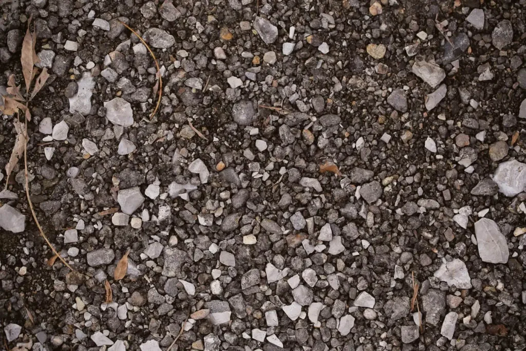 how to clean gravel with soil