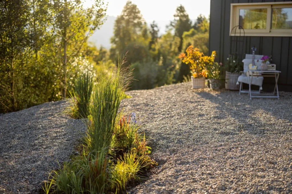 how to clean gravel - backyard
